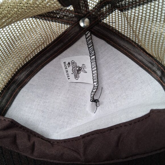 Vintage Buckmasters Cap Hat Tree Camo Camouflage Deer Hunting Hunt Mesh USA - Picture 7 of 11